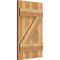 Ekena Millwork Joined Board-n-Batten Shutters w/Z-Bar, Rough Sawn Western Red Cedar, 16 1/8W x 26H, PR RBJ06Z16X026RWR - alternate 3
